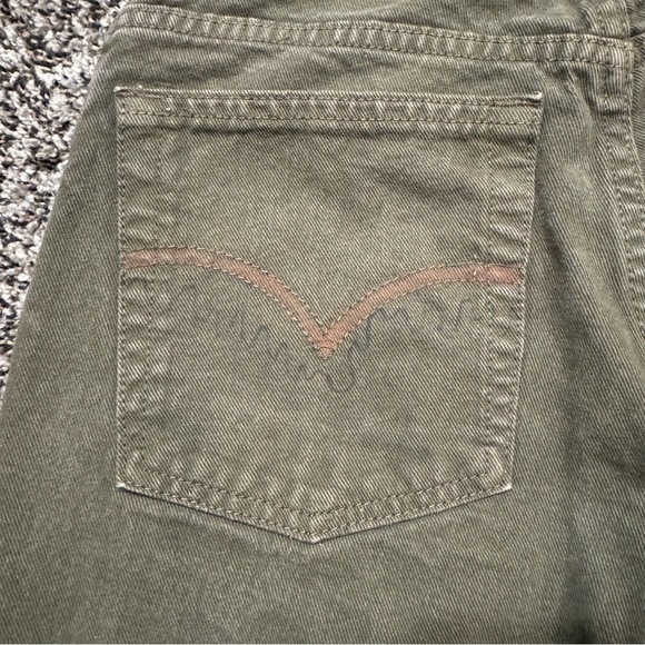 Vintage Levi 550 Green Denim Straight Leg Jeans 28” - Picture 7 of 9